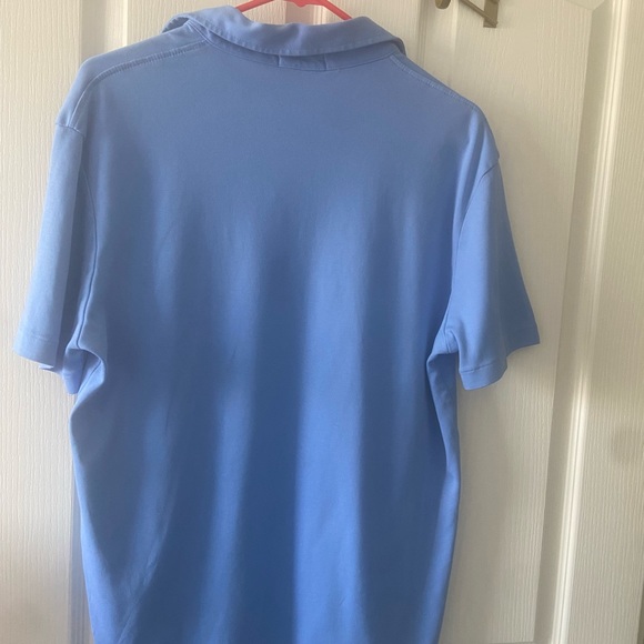 Polo Ralph Lauren Polo Shirt in light blue with pink pony size L - Picture 2 of 2